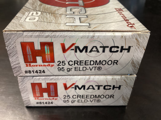 Hornady 25Creedmoor 95gr
