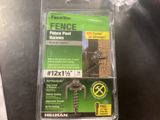 12x1-1/2” Fence Post Screws