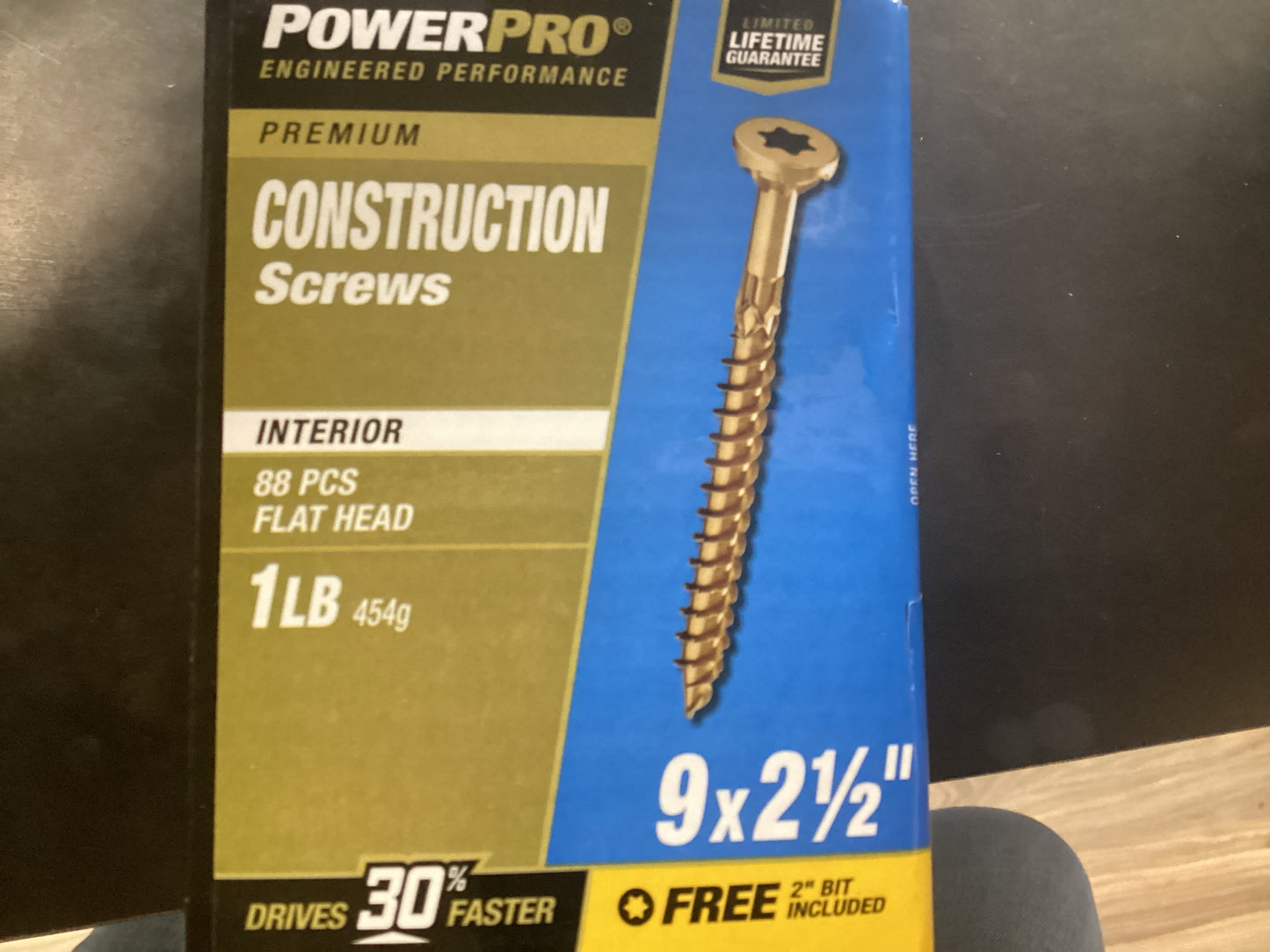 Construction Screws 9x2 1/2