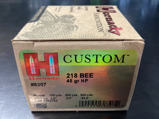 Hornady 218 Bee 45HP
