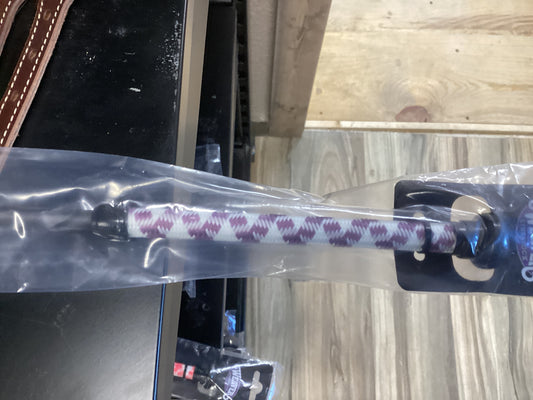We aver 36” pig whip purple/white