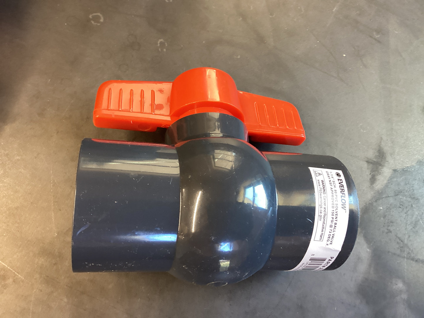 1-1/4” Ball Valve PVC