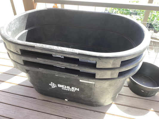 Stock Tank Poly HD Black 100gal