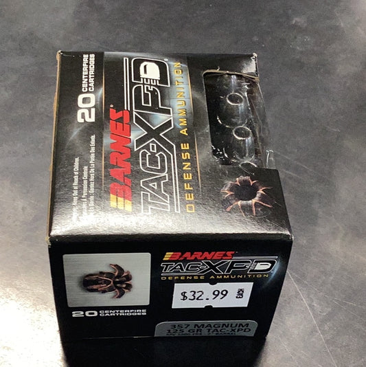 Barnes 357 Mag 125gr