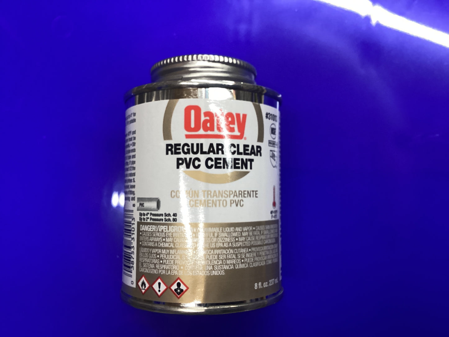 PVC reg clear cement 8 oz