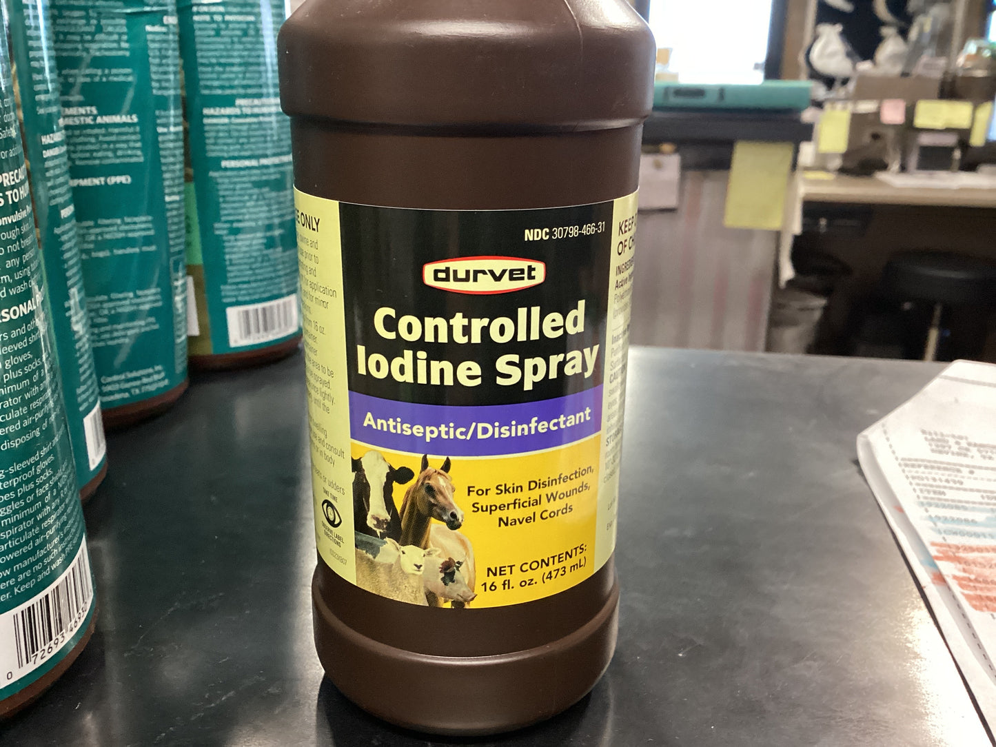 DURVET Controlled Iodine Spray Disinfectant 16oz