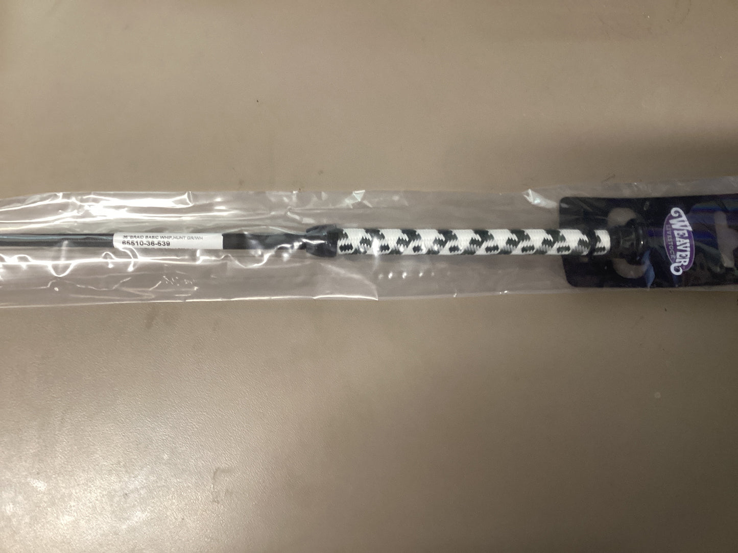 Weaver 36” Pig Whip Blk/white