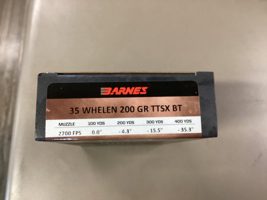 Barnes 35 Whelen 200gr ammo