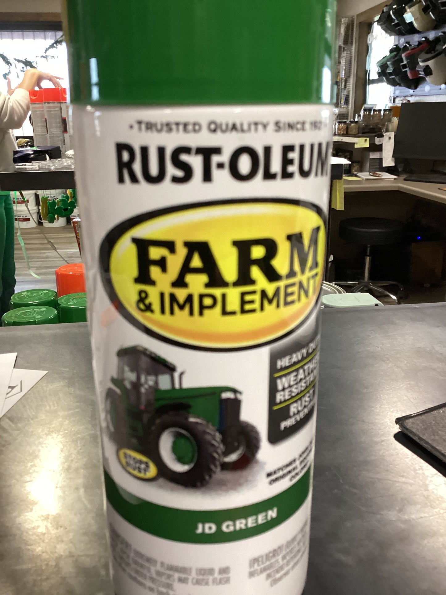 Rustoleum JD Green Spray