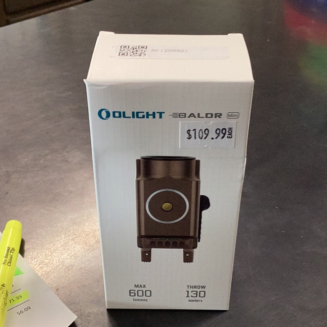 Olight Baldr Mini 600lm Light w/ Green Light/Mini Tan