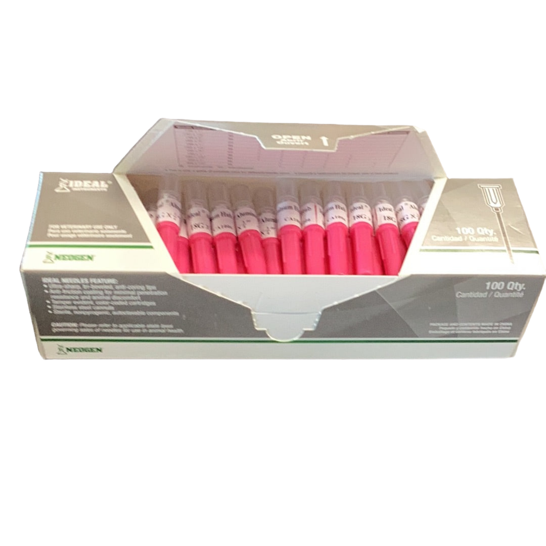 Aluminum Hub Needles 18GA