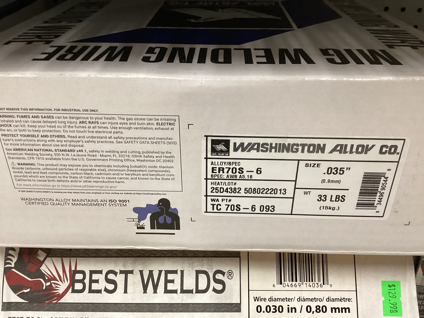 WA .035 33lb MiG Wire