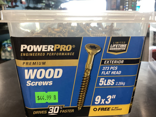 Wood Screws 9x3 5lb