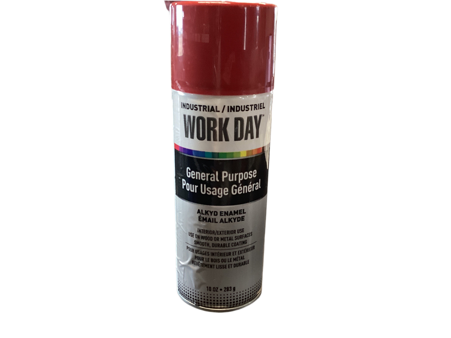 Work Day Red Spray Paint