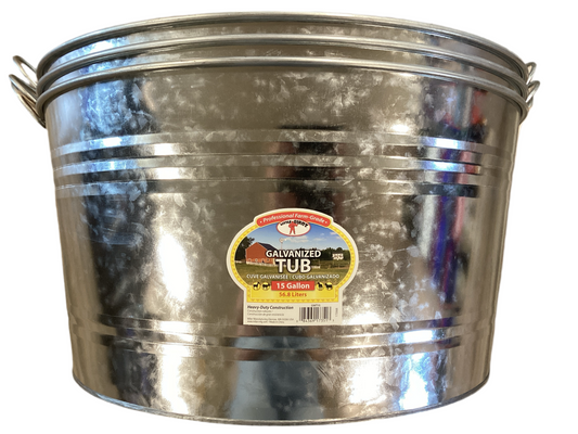 Galvanized Tub 15Gal