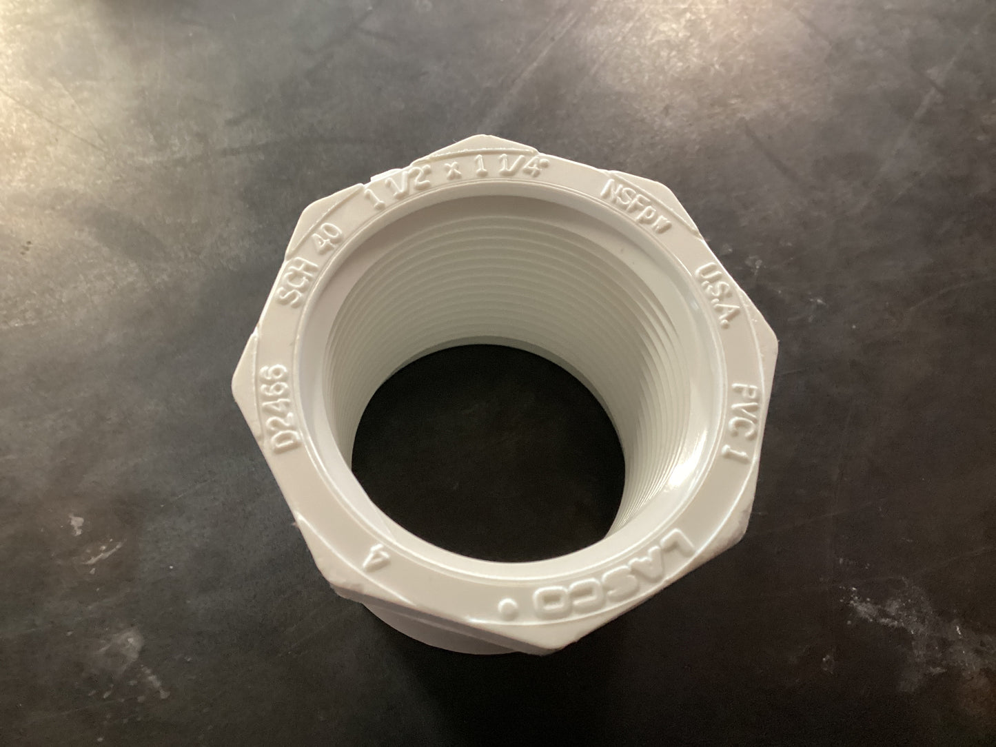1-1/2”-1/4” Bushing PVC