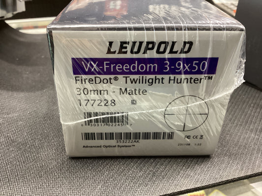 LEUPOLD RIFLE SCOPE 3-9 x 50 30mm Black