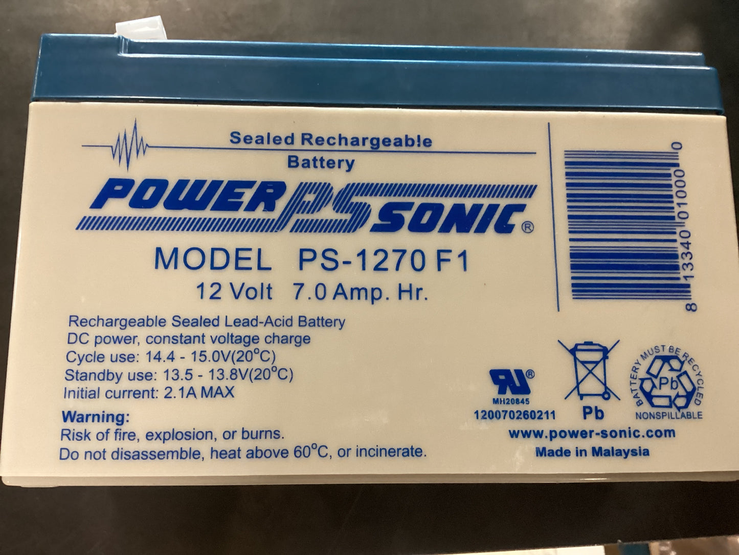 Power Source 12V 7Am