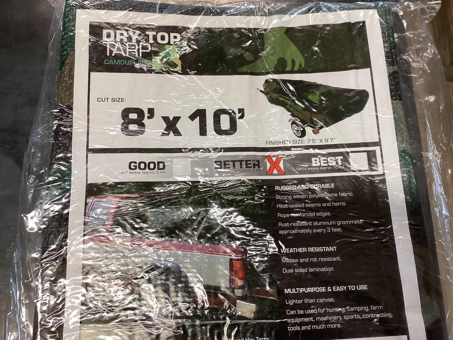 Camo Tarp 8”x10”