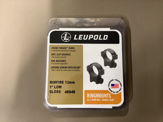 LEUPOLD Rimfire Ring Mounts 13mm 1” Low
