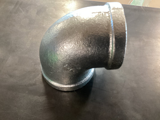 1-1/4” Galvanized 90 PVC
