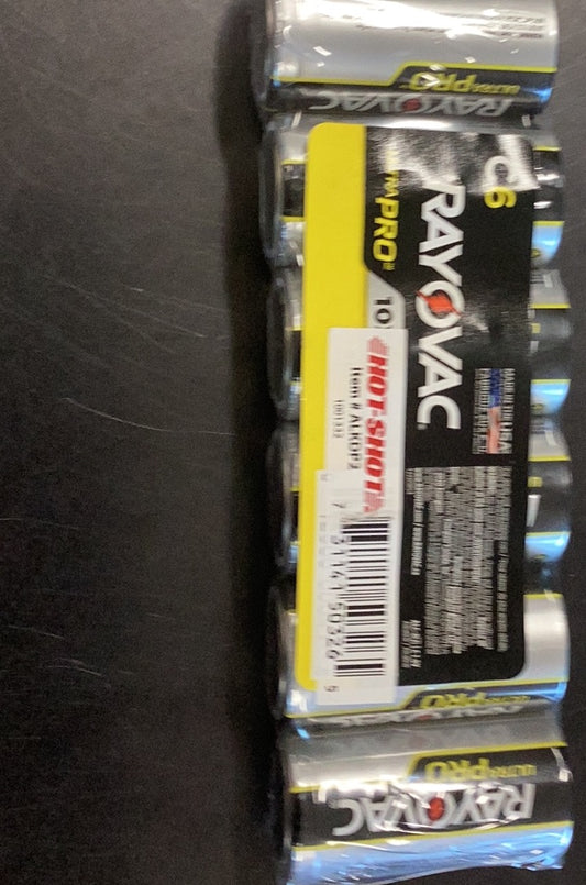6 pack Batteries Rayovac