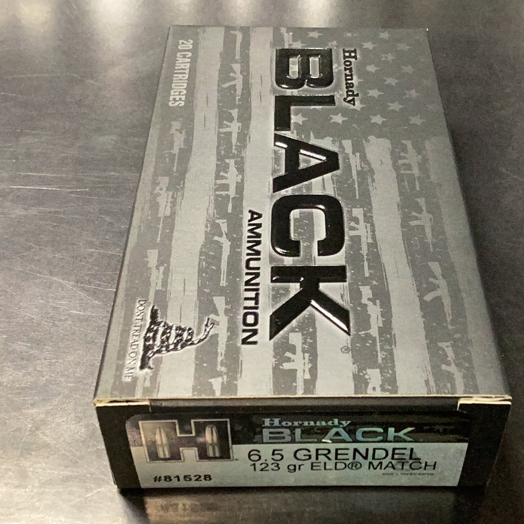 Hornady 6.5 123gr Black