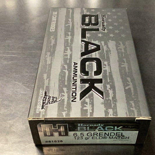 Hornady 6.5 123gr Black