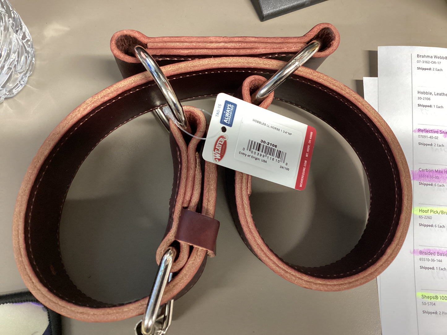 Hobble Leather 1-3/4”
