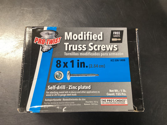8”x1” Truss Screws