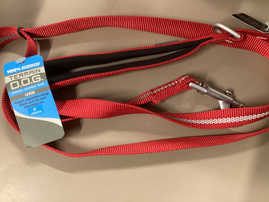 Lined Leash Red