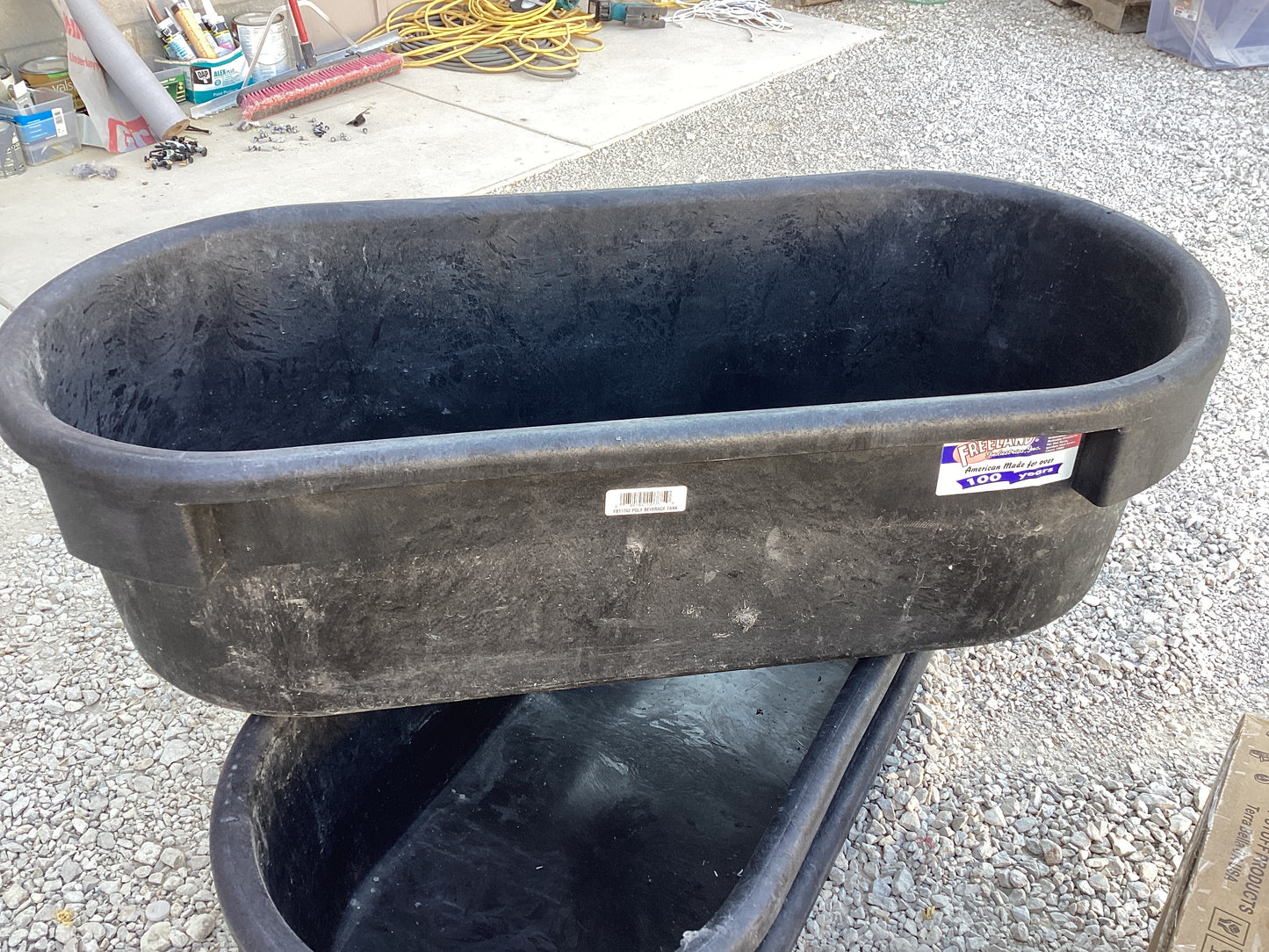 Stock Tank HD Rigid Poly 27 GAL
