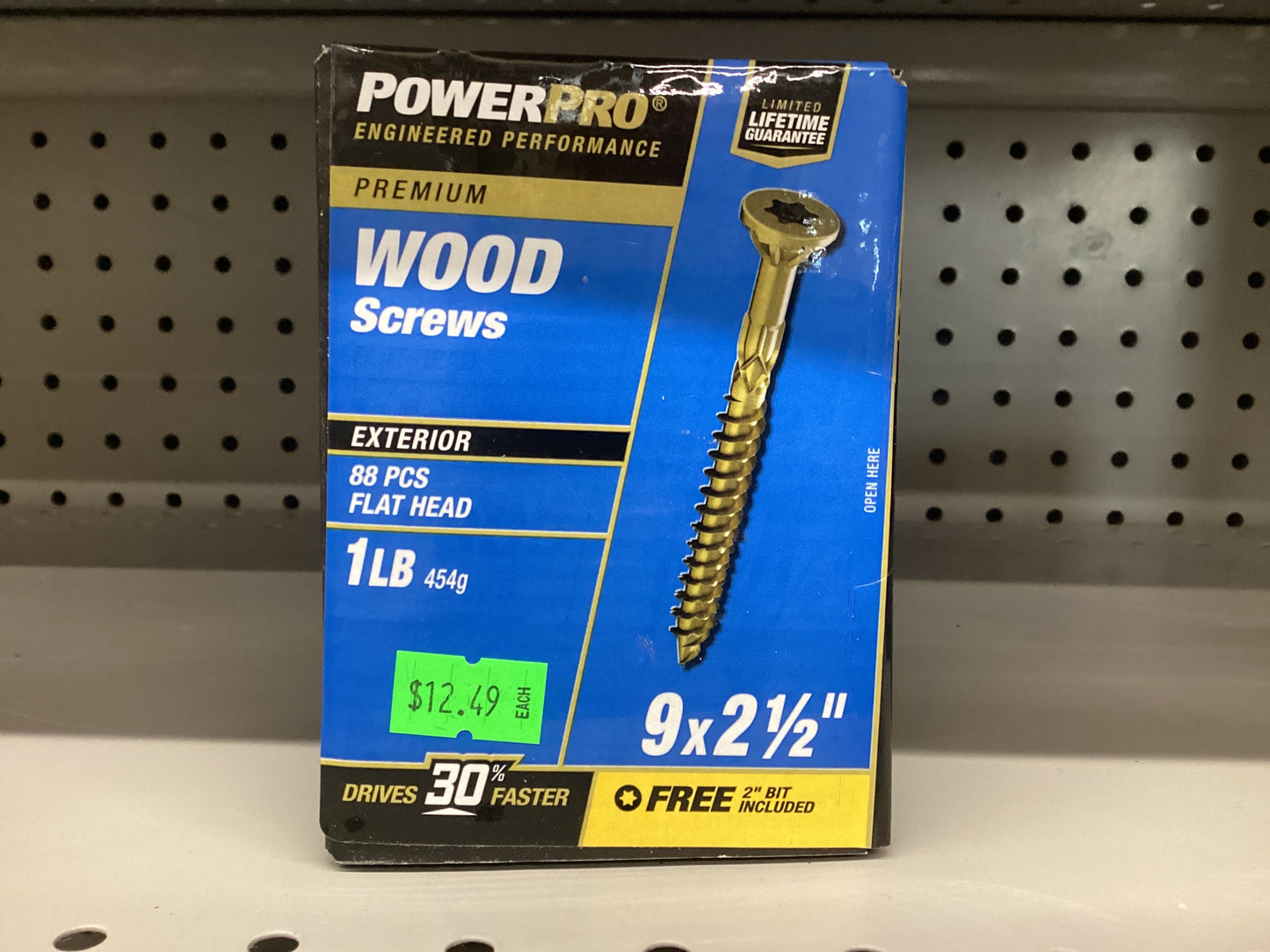 Wood Screws 9x2.5 1lb