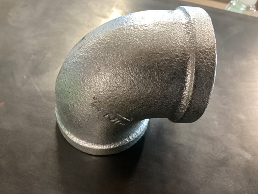 1-1/2” Galvanized 90 PVC