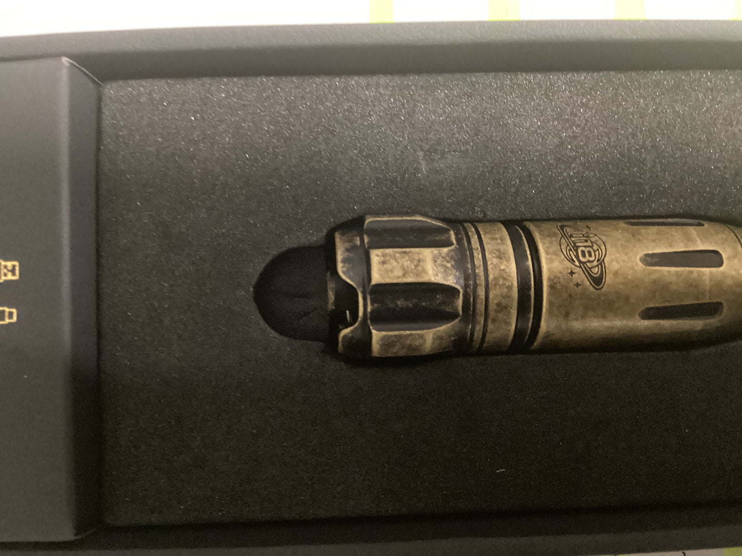 Brass Rechargeable USB Flashlig
