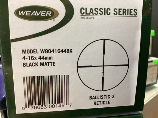 Weaver 4-16x 44mm