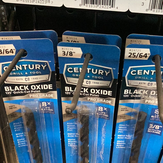 3/8” black oxide