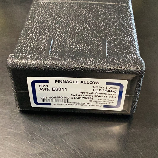 6011 1/8 10# Pinnacle Alloys
