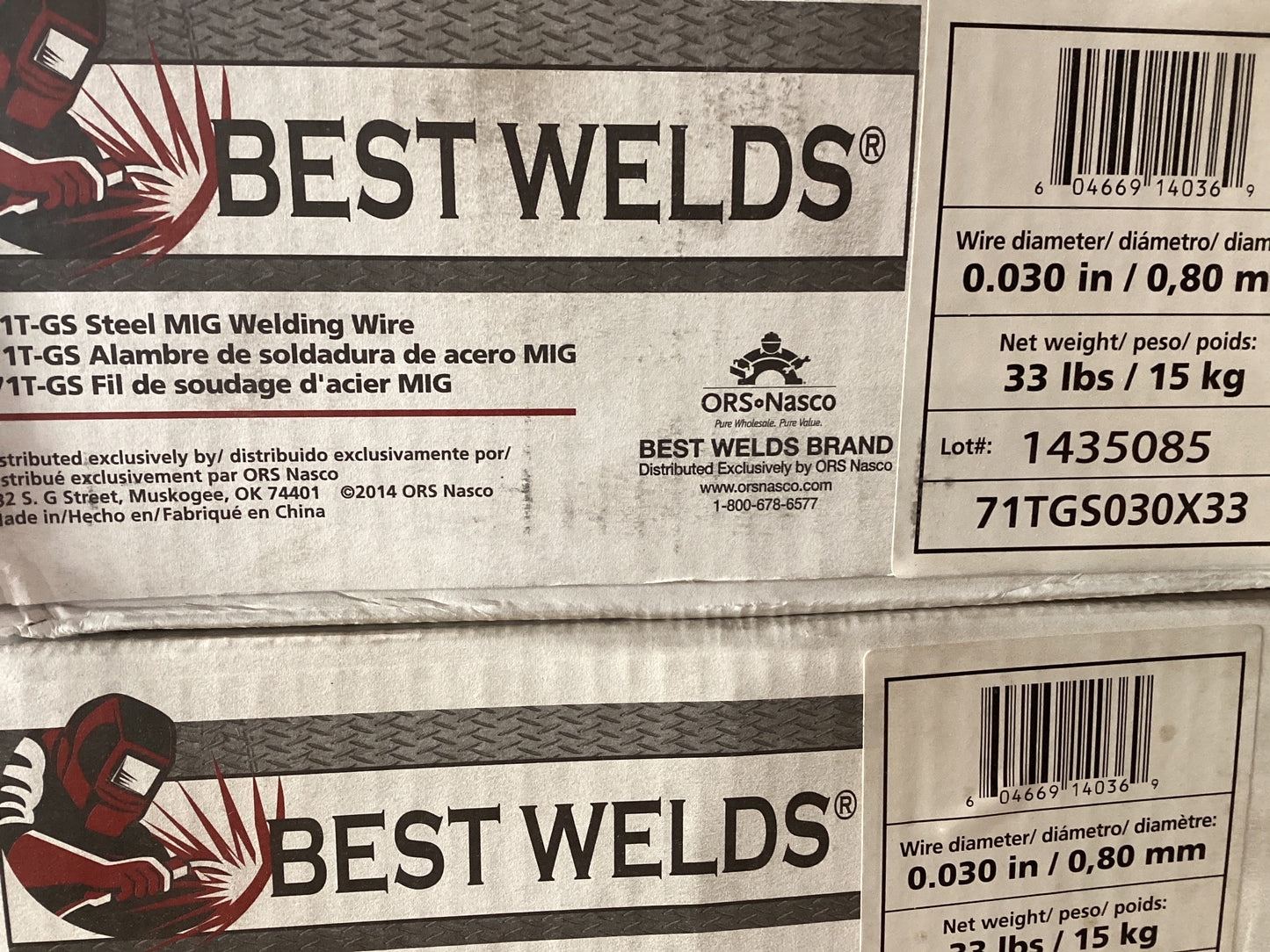 BW Steel MiG Welding Wire 0.030 33#