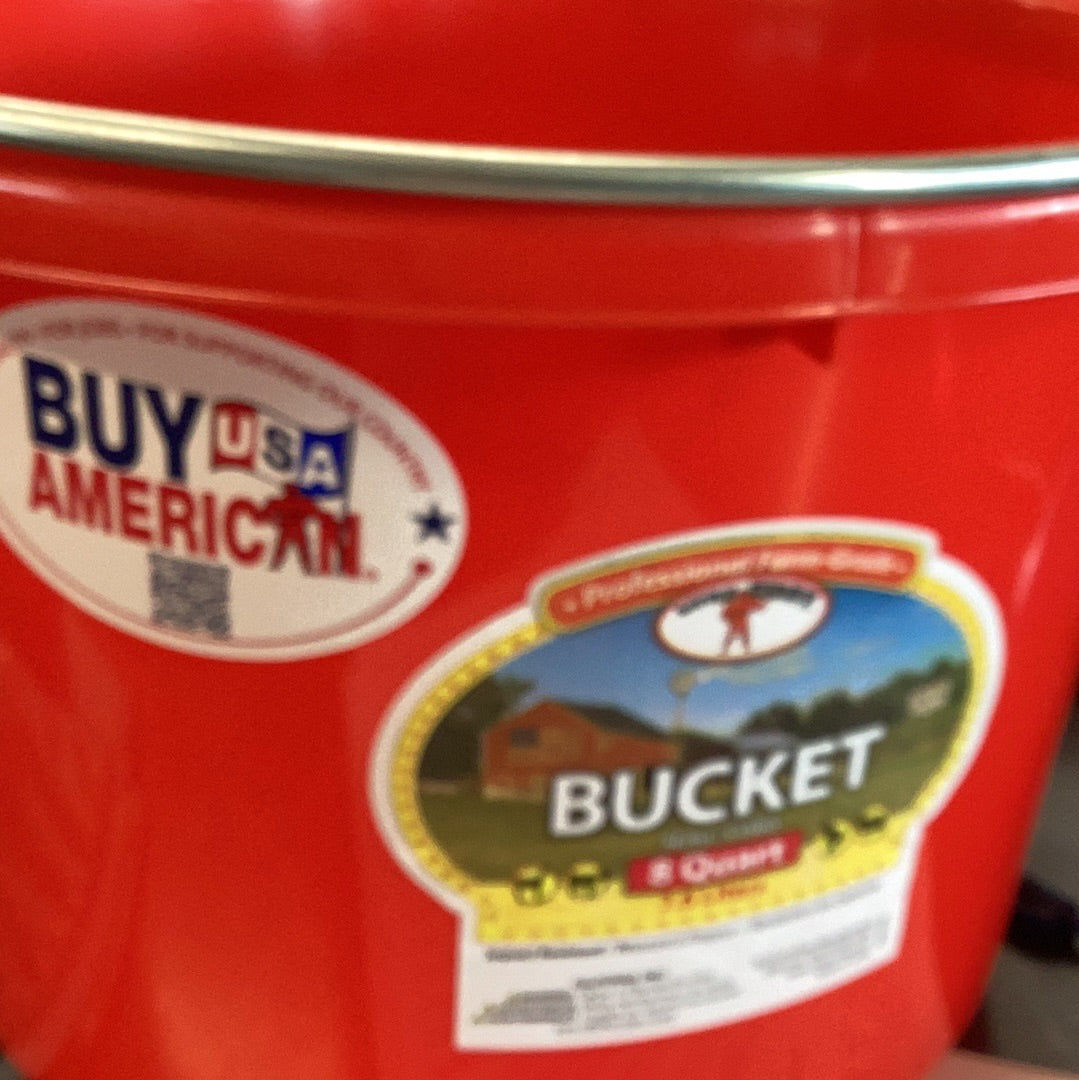 8 Quart Bucket RED