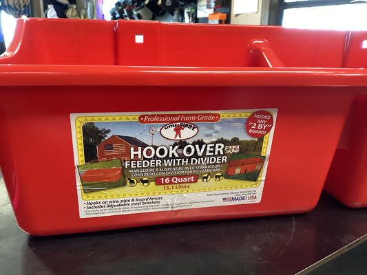 Hook Over W/ Divider Red 16qt