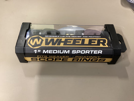 WHEELER Sporter Scope Rings 1” Medium