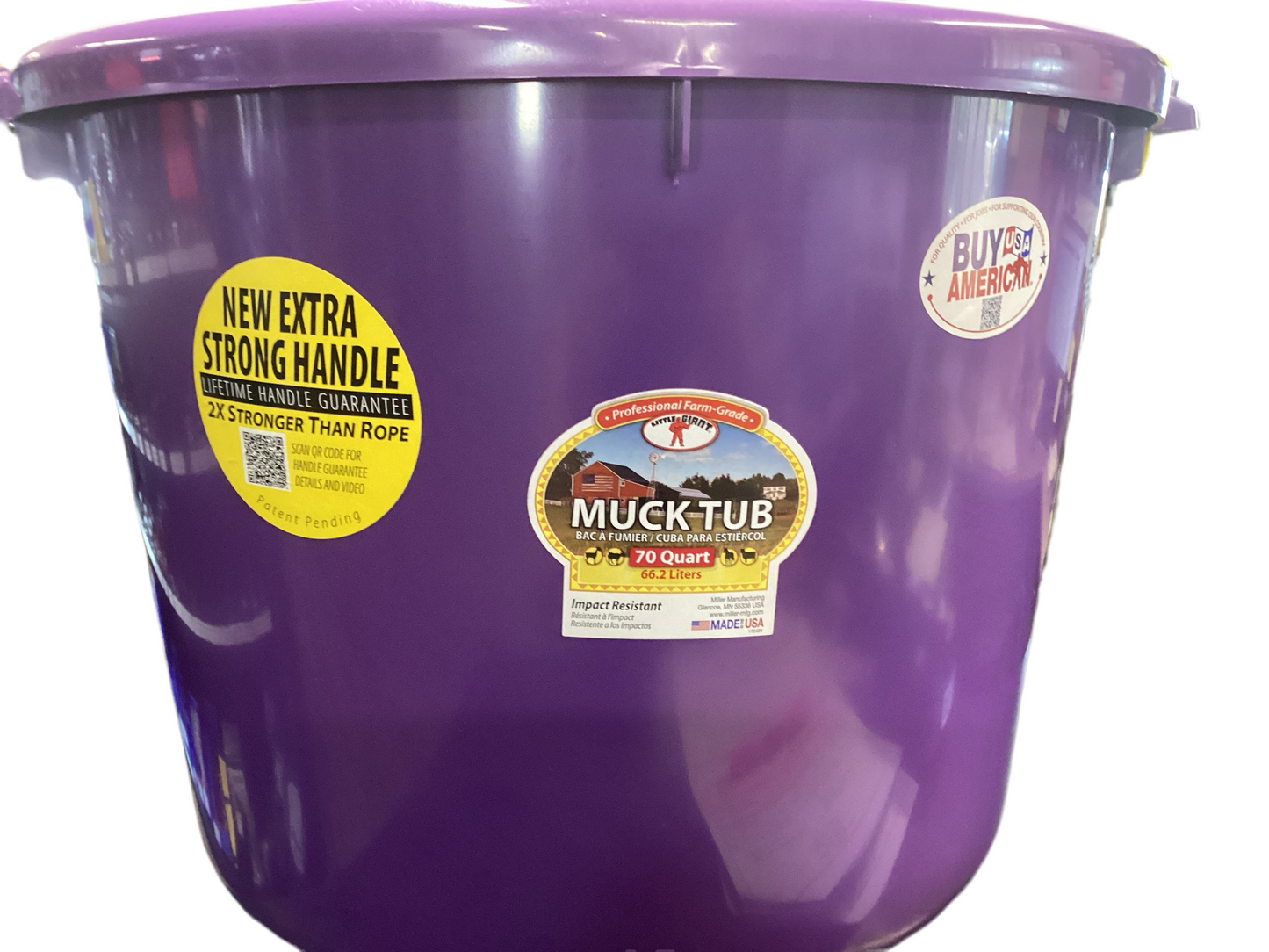 Muck Tub 70QT Purple