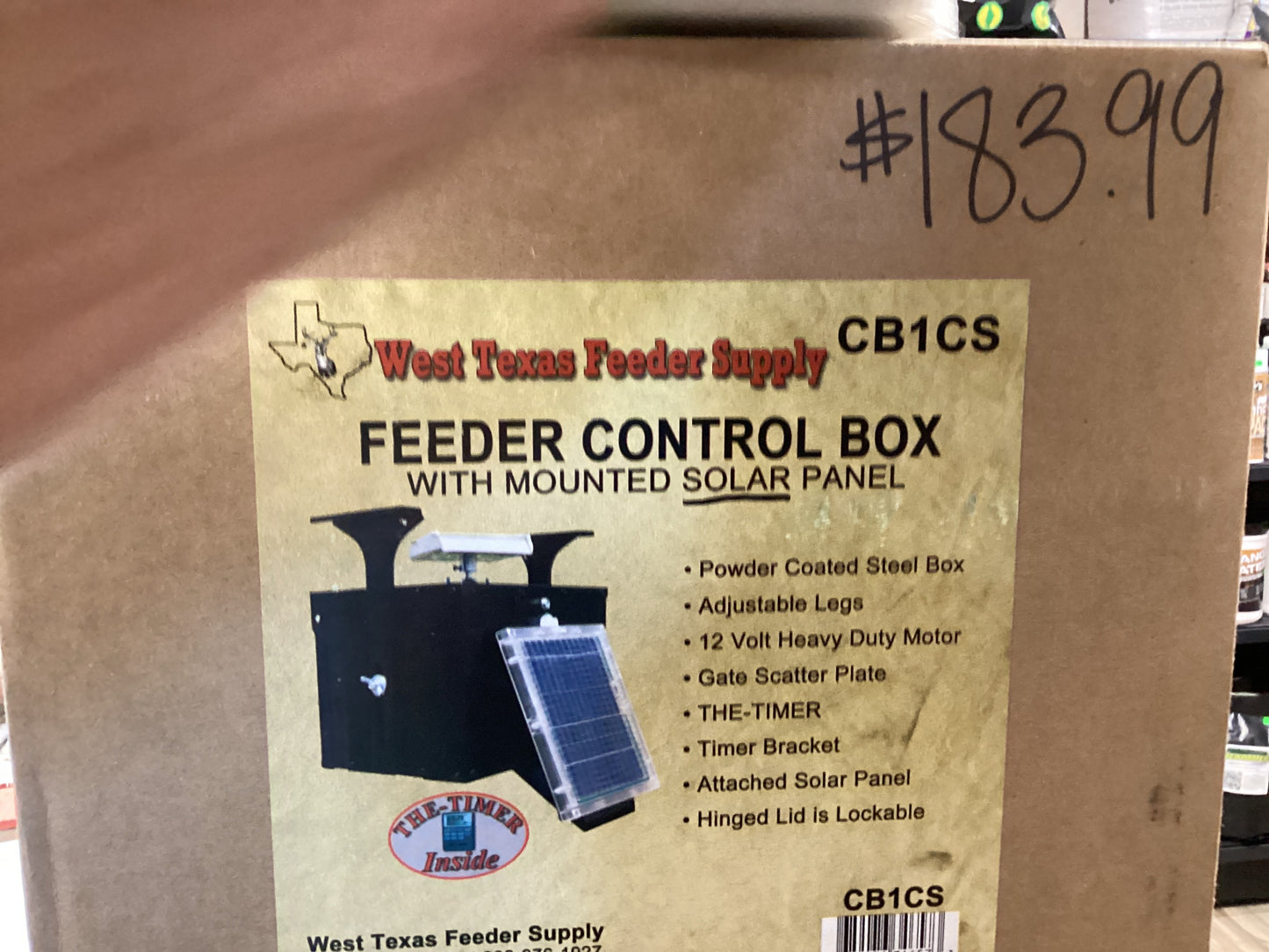 Feeder Control Box with Solar