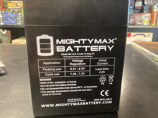 Mighty Max 6V 14AMP