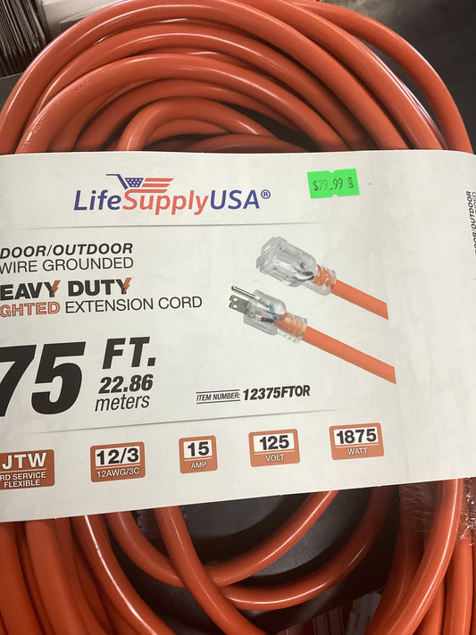 Indoor/Outdoor Lighted Extension Cord