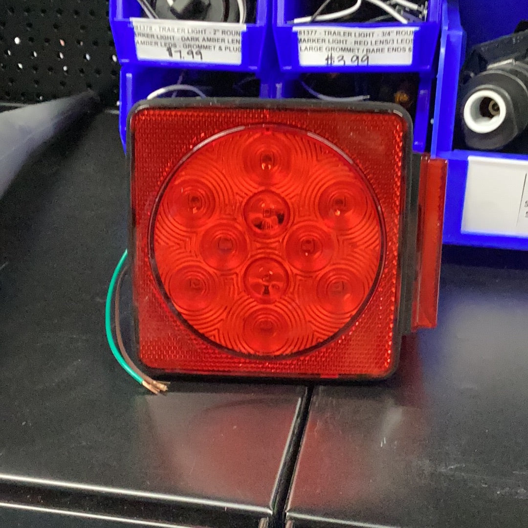 #81387 Trailer Light 4” Square Stop/Turn/Tail