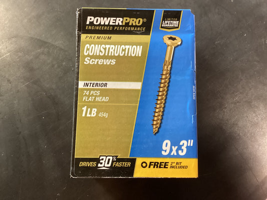 Construction Screws 9x3