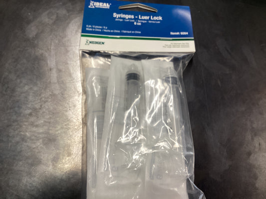 Syringe 6cc 6pk
