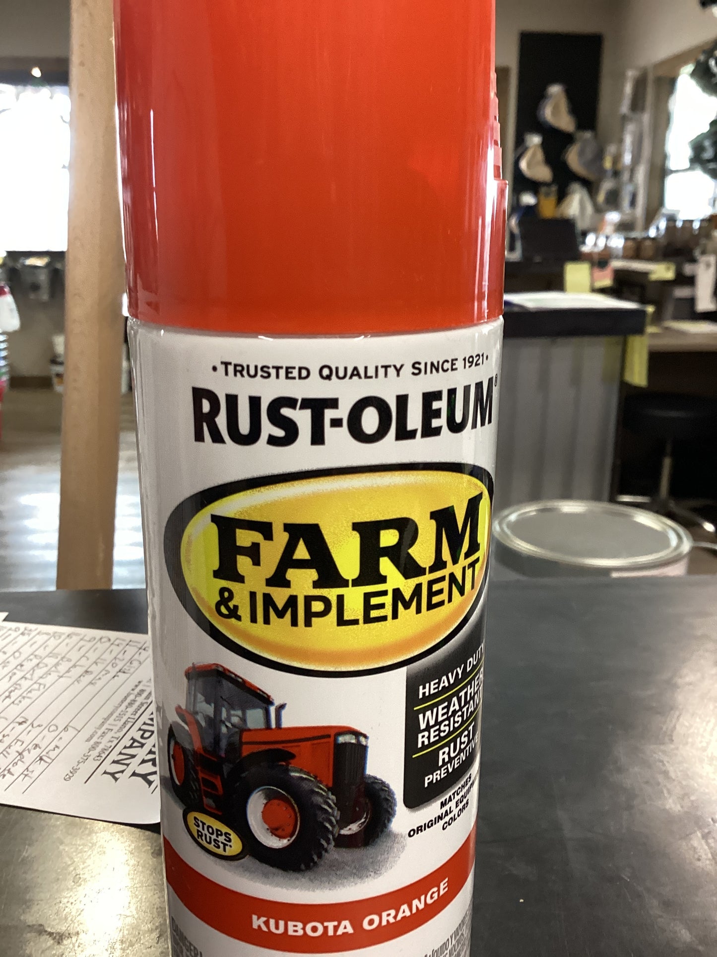Rustoleum Orange Spray